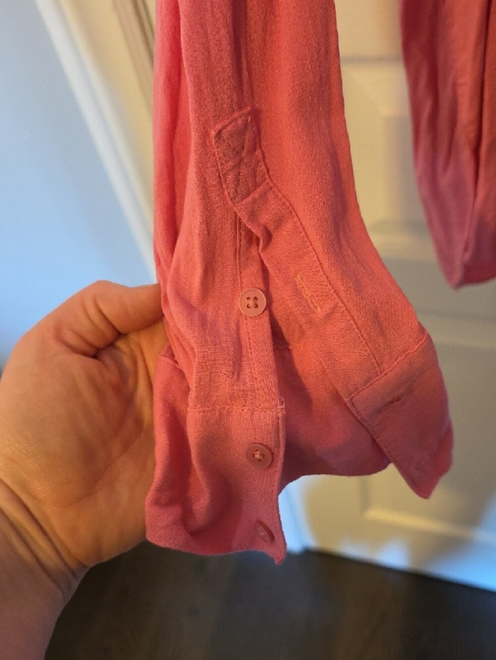 torrid Pink Button-Up Casual Shirt - Picture 9 of 10